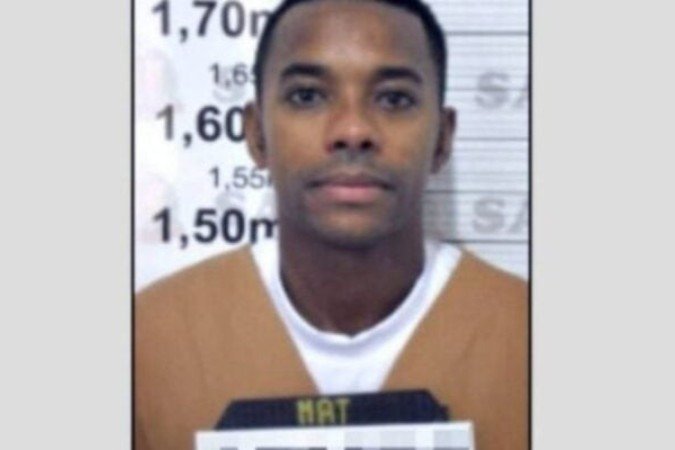 Preso em São Paulo, Robinho planeja se lançar no mercado de apostas esportivas -  (crédito: Foto: Reprodução/Record TV)