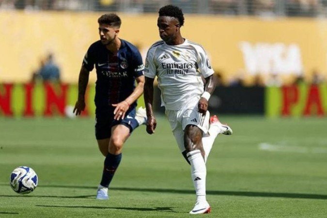 Vini Jr em ação pelo Real Madrid no Mundial de clubes, nos Estados Unidos - (crédito: Foto: Antonio Villalba/Real Madrid) Vini Jr em ação pelo Real Madrid no Mundial de clubes, nos Estados Unidos - (crédito: Foto: Antonio Villalba/Real Madrid)