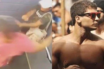 De acordo com a Polícia Civil, Igor deu 61 socos na companheira. A vítima teve o rosto desfigurado. -  (crédito: ReproduÃ§Ã£o/Redes sociais)