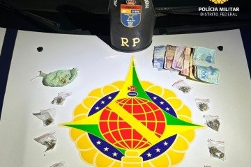 PMDF apreende adolescente por ato infracional análogo ao tráfico em Ceilândia -  (crédito: PMDF/Divulgação)