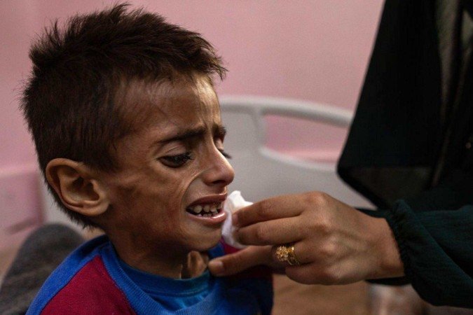 Em maio, o IPC já havia alertado que os cerca de 2,1 milhões de palestinos vivendo em Gaza estavam em 'risco crítico' de fome - (crédito: HAITHAM IMAD/EPA-EFE/Shutterstock) Em maio, o IPC já havia alertado que os cerca de 2,1 milhões de palestinos vivendo em Gaza estavam em 'risco crítico' de fome - (crédito: HAITHAM IMAD/EPA-EFE/Shutterstock)