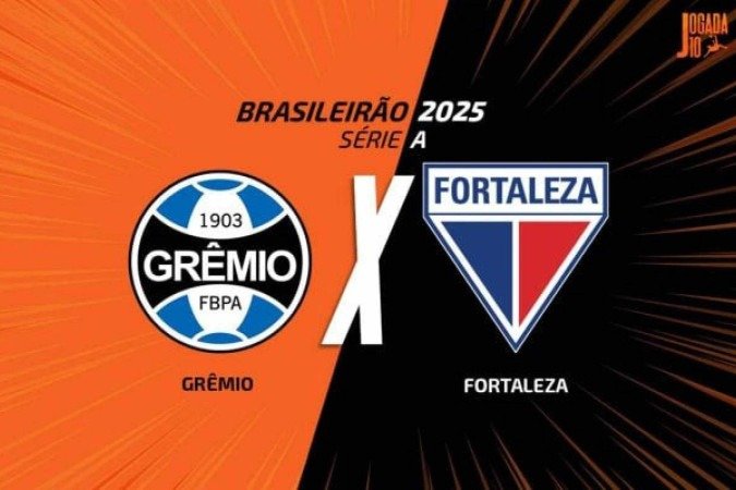 Grêmio e Fortaleza se enfrentam, nesta terça-feira (29), na Arena, em jogo atrasado pela 14ª rodada do Brasileirão - (crédito: Foto: Arte / Jogada10) Grêmio e Fortaleza se enfrentam, nesta terça-feira (29), na Arena, em jogo atrasado pela 14ª rodada do Brasileirão - (crédito: Foto: Arte / Jogada10)