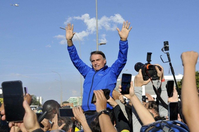 Bolsonaro voltou a descumprir medidas cautelares, de acordo com Moraes -  (crédito:  Minervino Júnior/CB)