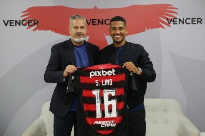 Samuel Lino é o novo reforço do Flamengo - (crédito: Foto: Divulgaçã/Flamengo) Samuel Lino é o novo reforço do Flamengo - (crédito: Foto: Divulgaçã/Flamengo)