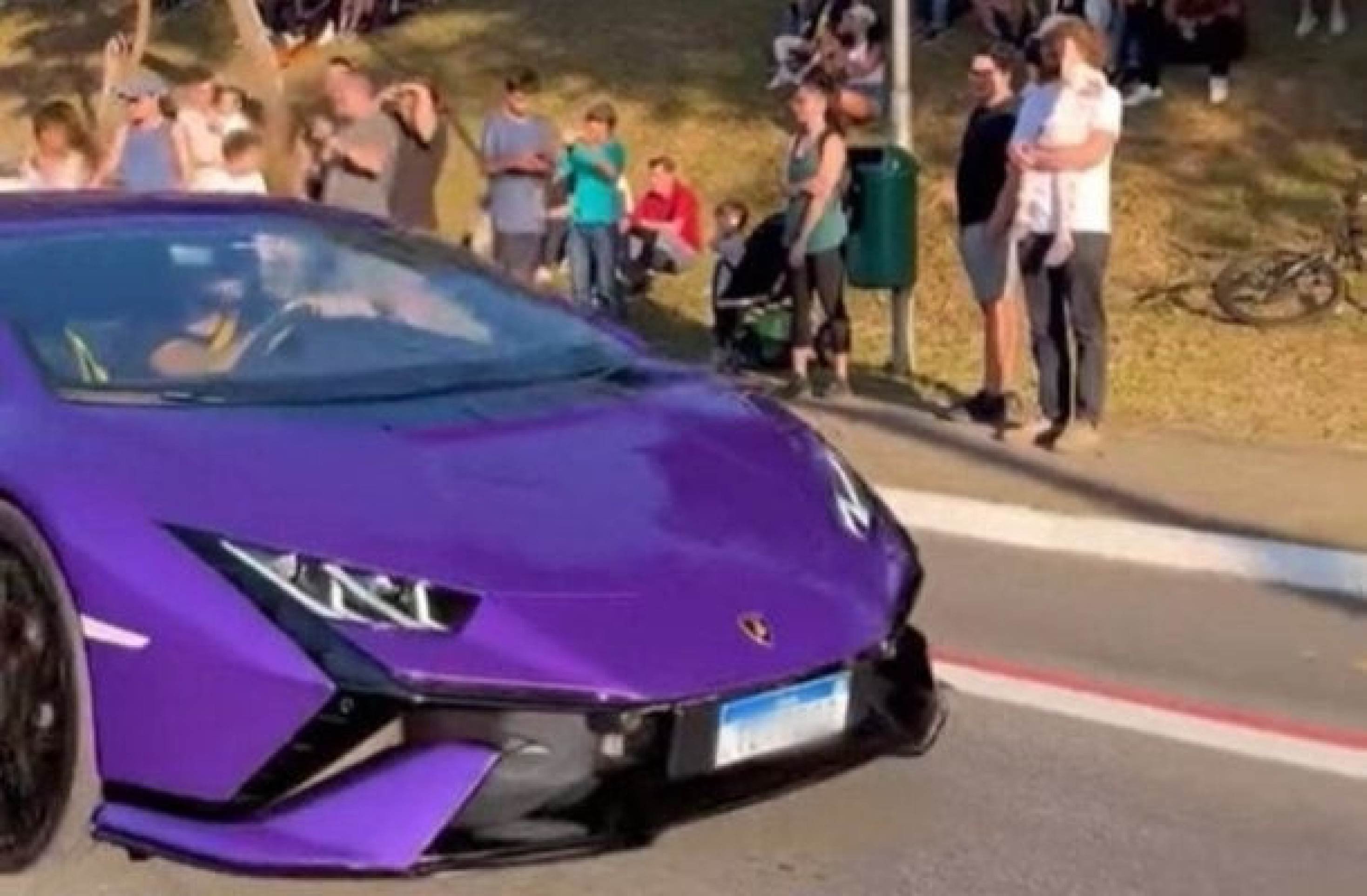 Parou tudo! Yuri Alberto chama atenção com Lamborghini roxa no interior de SP; veja