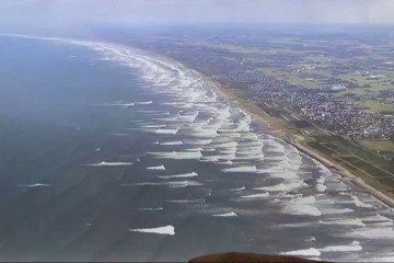 As ondas do Tsunami no Japão -  (crédito: Reprodução/X)