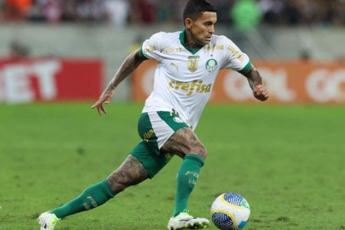 Reunião entre Dudu e Anderson Barros foi exposta durante negociação para atacante deixar o Palmeiras  -  (crédito: (Foto: Cesar Greco/Palmeiras))