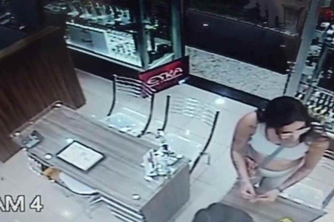 Essa não foi a primeira lição que Thallyta tentou dar na arte do crime -  (crédito: Divulgação/PMDF)