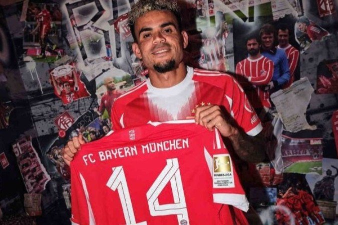 Luis Díaz assinou contrato até 2029 com o Bayern Munique - (crédito: Divulgação) Luis Díaz assinou contrato até 2029 com o Bayern Munique - (crédito: Divulgação)
