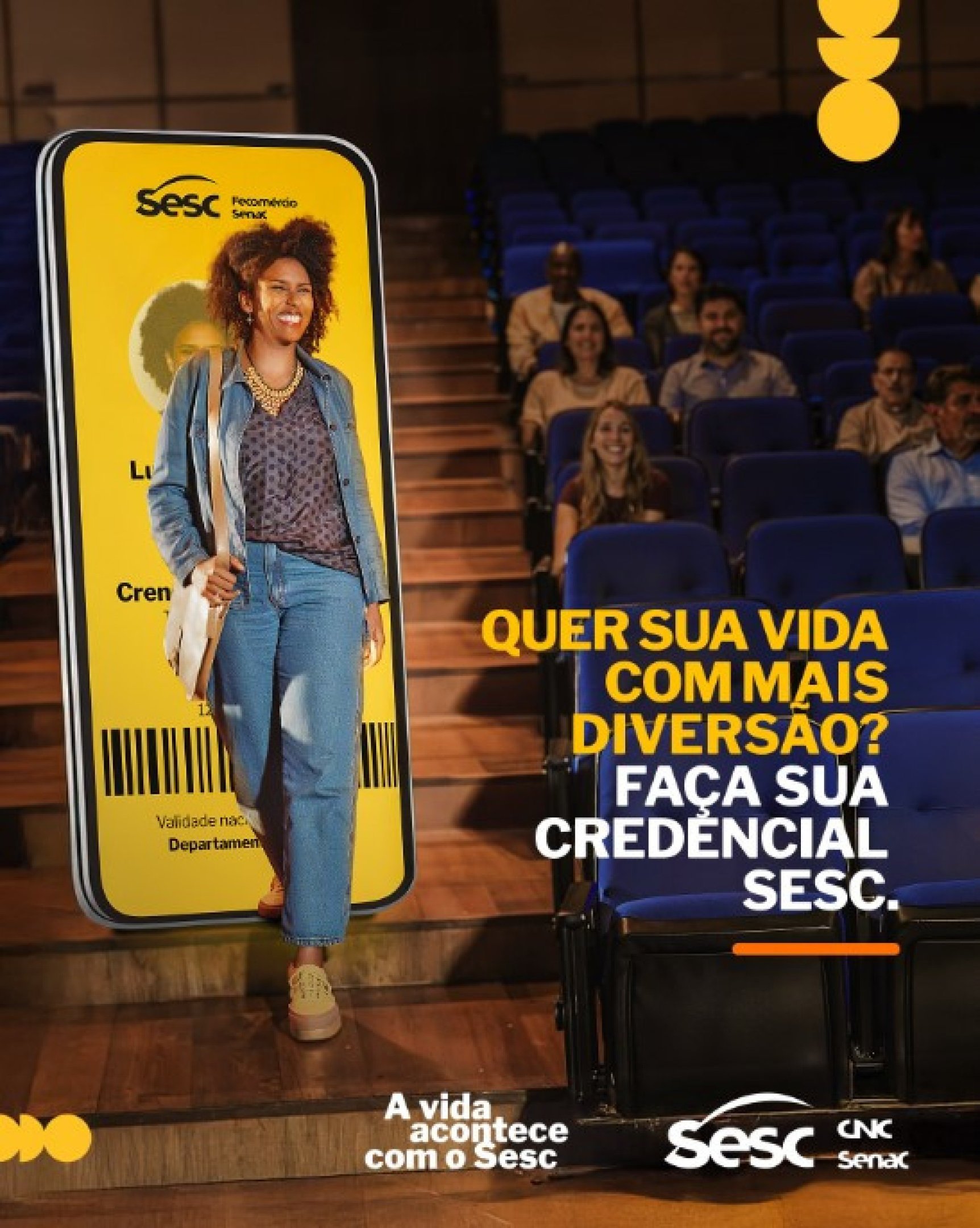 Uma das peças da campanha: universo de qualidade de vida