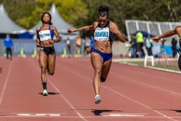 Rayane Soares correu para 12s17 nas eliminatórias, baixou para 11s66 na semifinal e fez 11s92 na decisão 