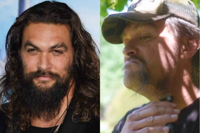 Jason Momoa aparece sem barba e divide opiniões - (crédito: MARK RALSTON/AFP / Reprodução/Instagram) Jason Momoa aparece sem barba e divide opiniões - (crédito: MARK RALSTON/AFP / Reprodução/Instagram)
