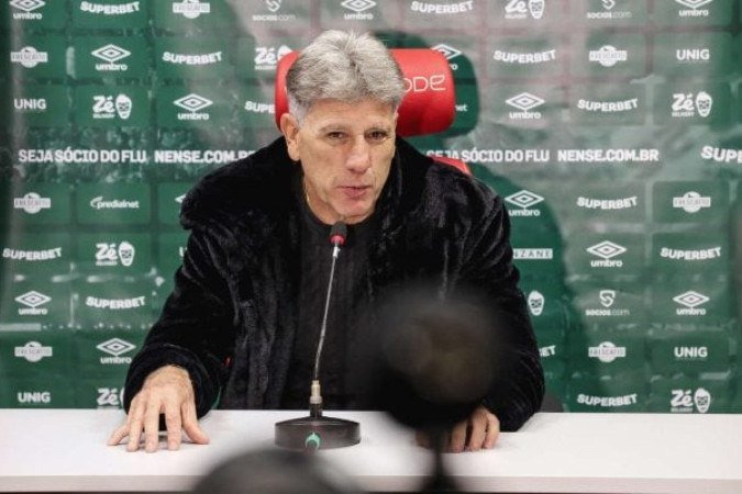 Renato Gaúcho fez questão de exaltar o elenco do Fluminense após vitória sobre o Inter - (crédito: Foto: Lucas Merçon/Fluminense) Renato Gaúcho fez questão de exaltar o elenco do Fluminense após vitória sobre o Inter - (crédito: Foto: Lucas Merçon/Fluminense)