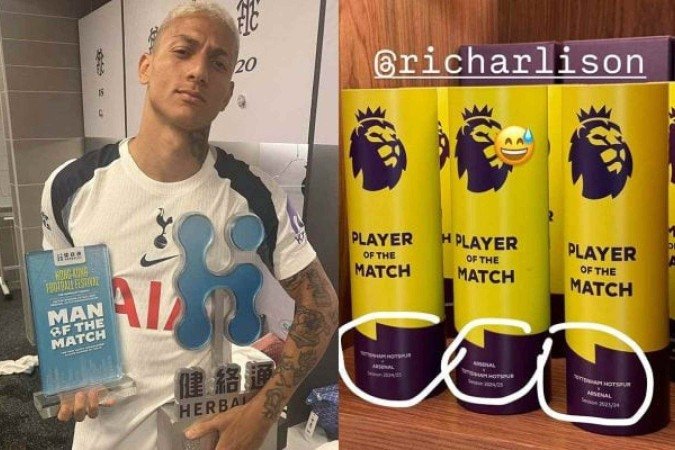Richarlison e Gabriel Magalhães trocam provocações depois de amistoso de pré-temporada - (crédito: Fotos: Reprodução / Instagram) Richarlison e Gabriel Magalhães trocam provocações depois de amistoso de pré-temporada - (crédito: Fotos: Reprodução / Instagram)