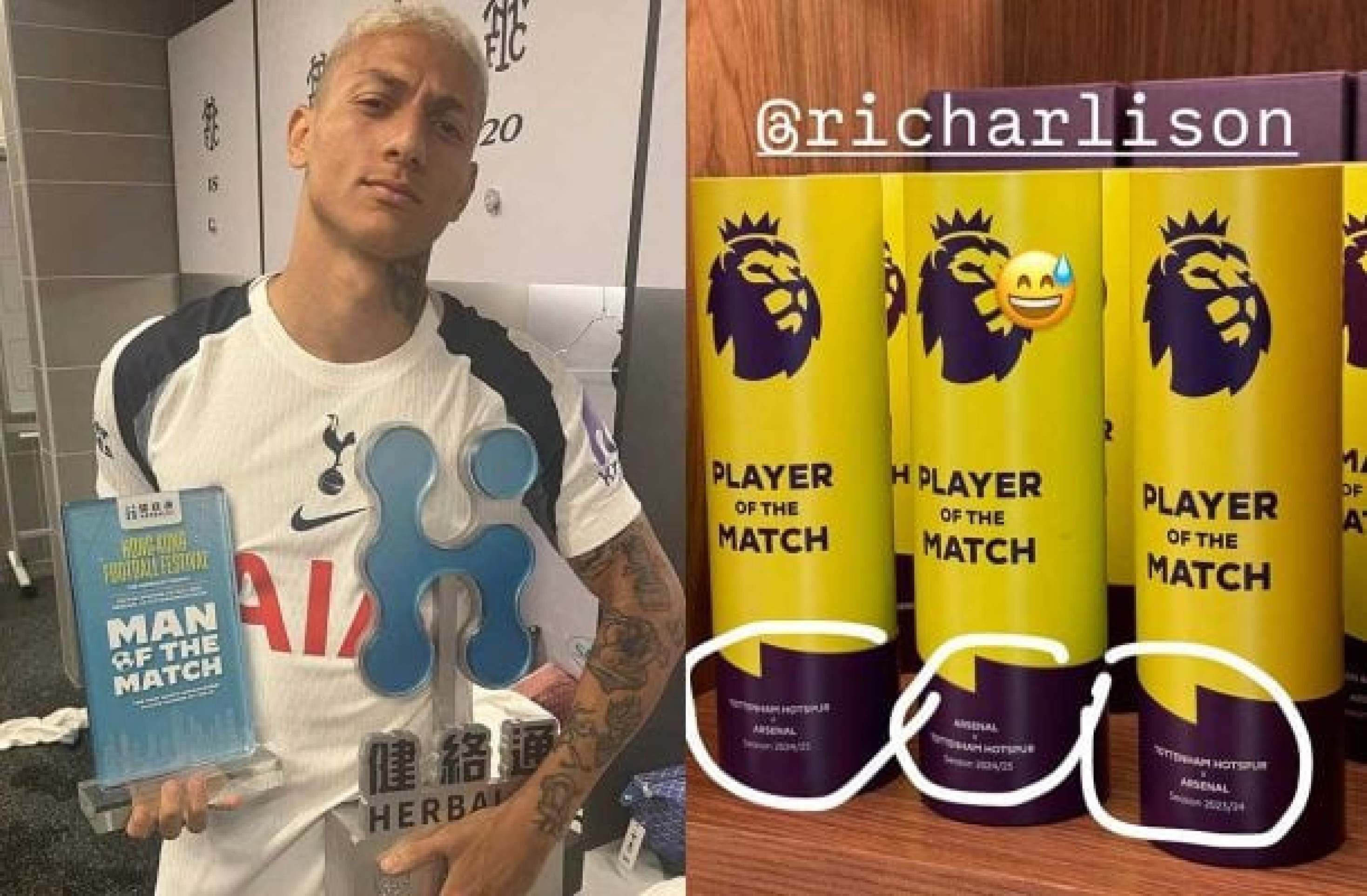 Richarlison provoca e recebe resposta de Gabriel Magalhães após amistoso