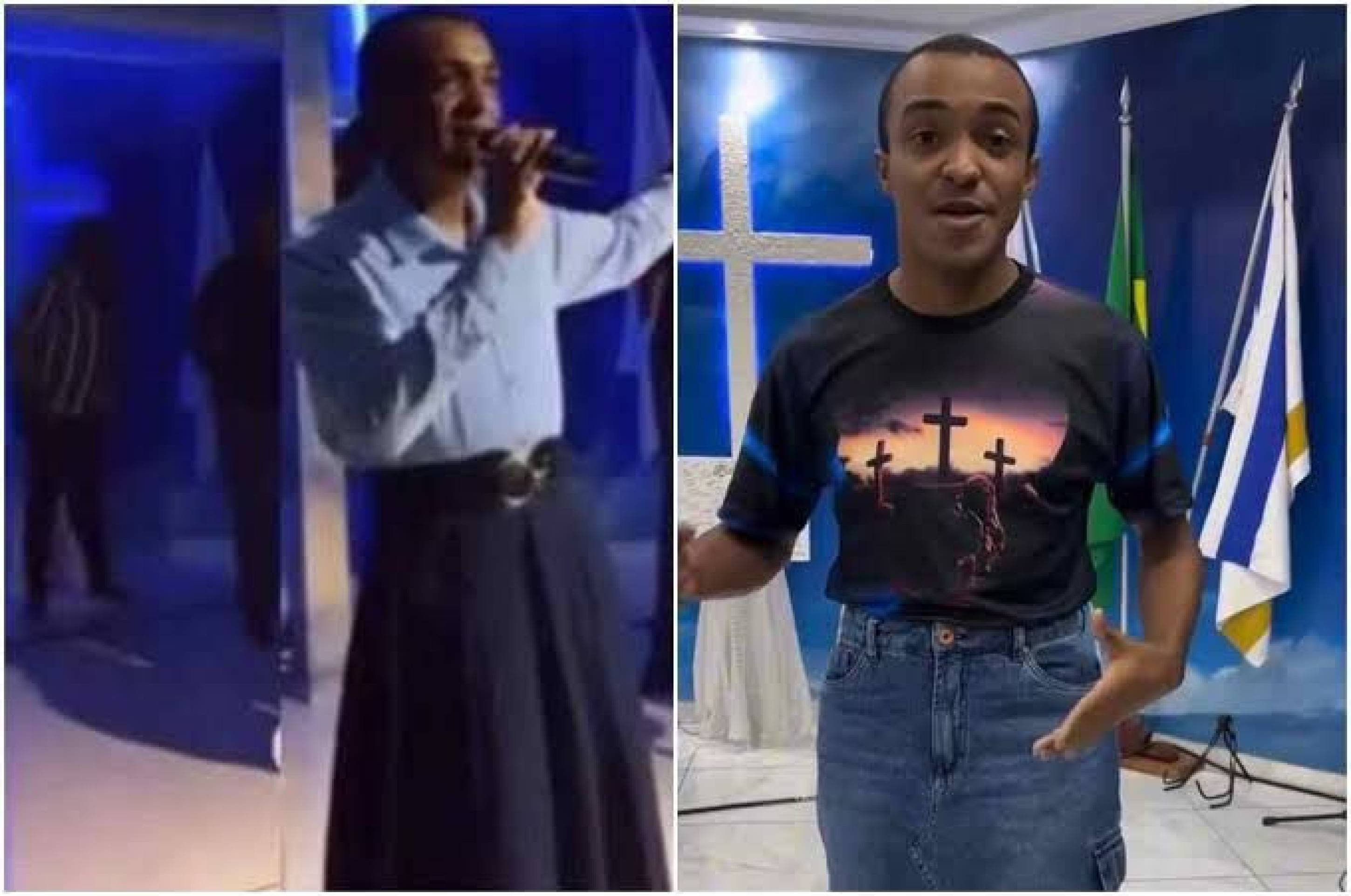 Pastor polemiza ao pregar usando saia e salto alto