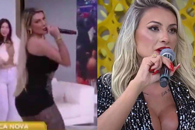Andressa Urach lança música na TV e passa vergonha na web - (crédito: Reprodução/RedeTV!) Andressa Urach lança música na TV e passa vergonha na web - (crédito: Reprodução/RedeTV!)