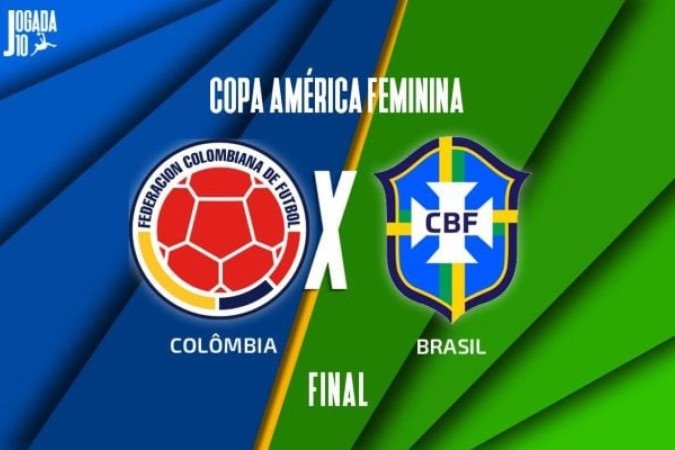 Colômbia tenta evitar que o Brasil ganhe seu nono título de Copa América em dez edições -  (crédito: Foto: Arte Jogada10)