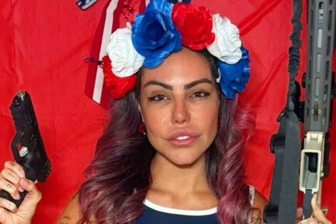 Liziane Gutierrez se pronuncia após tatuar 'Lei Magnitsky' no braço -  (crédito: Reprodução/Instagram)