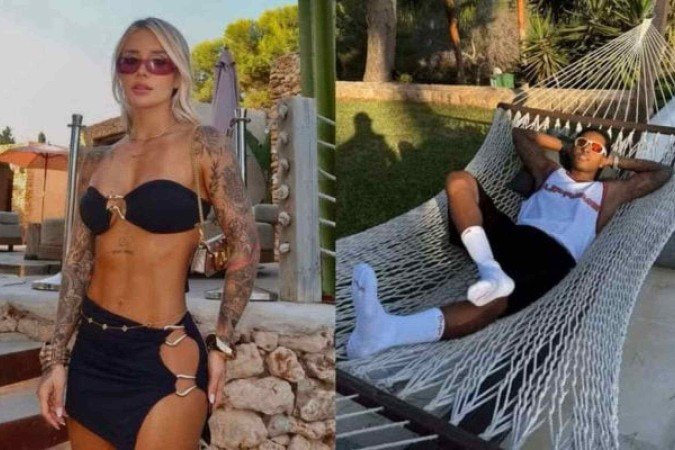 Rodrygo Goes e influenciadora viajam separados para a Espanha -  (crédito: Reprodução / Instagram)