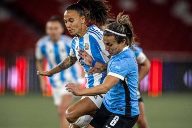 Argentina e Uruguai decidiram o terceiro lugar da Copa América feminina - (crédito: Foto: Divulgação/Uruguai) Argentina e Uruguai decidiram o terceiro lugar da Copa América feminina - (crédito: Foto: Divulgação/Uruguai)