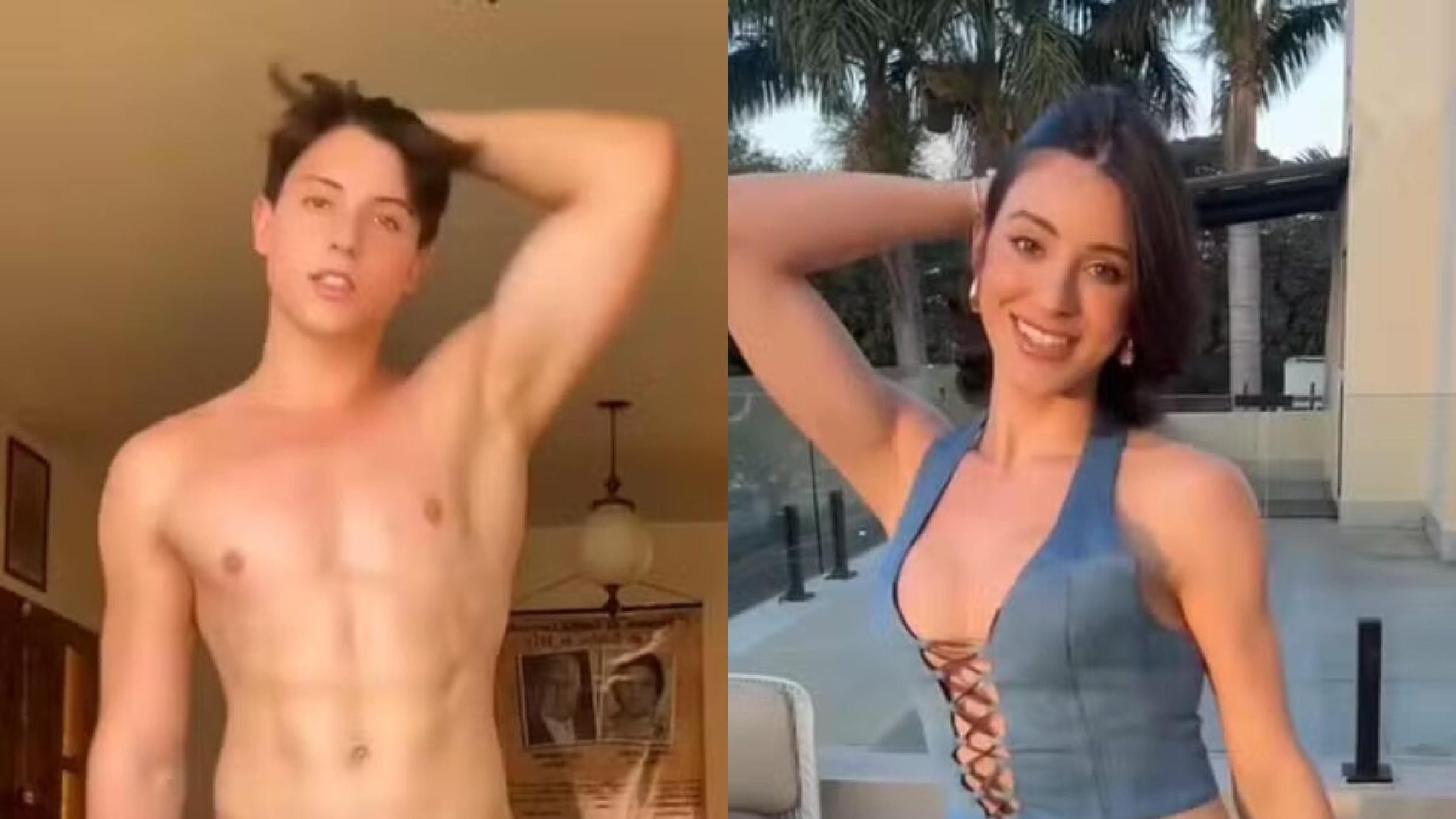 Bella Longuinho mostra antes e depois da transição de gênero -  (crédito: Observatorio dos Famosos)
