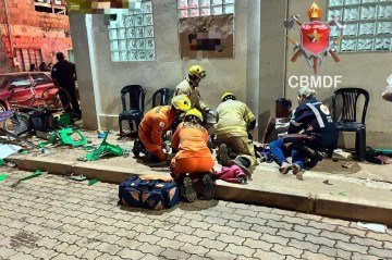 Homem fugiu sem prestar socorro -  (crédito: CBMDF/Divulgação)