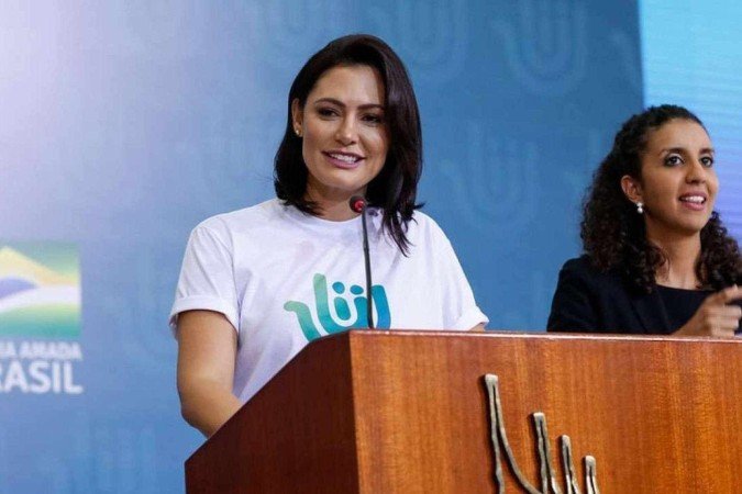 Michelle Bolsonaro  -  (crédito: Carolina Antunes/PR)