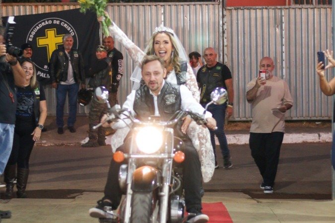 Casamento religioso de Leandra Cozac e Franco Gibertini no penúltimo dia de evento - (crédito: Rafael Santos ) Casamento religioso de Leandra Cozac e Franco Gibertini no penúltimo dia de evento - (crédito: Rafael Santos )