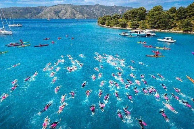 O circuito UltraSwim faz parte de uma tendência crescente em viagens: férias baseadas em provas de resistência física -  (crédito: UltraSwim 33.3)