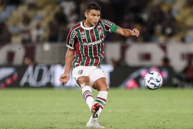 Thiago Silva sentiu dores na coxa direita e pode desfalcar Fluminense na Copa do Brasil - (crédito: Foto: Lucas Merçon/Fluminense FC) Thiago Silva sentiu dores na coxa direita e pode desfalcar Fluminense na Copa do Brasil - (crédito: Foto: Lucas Merçon/Fluminense FC)