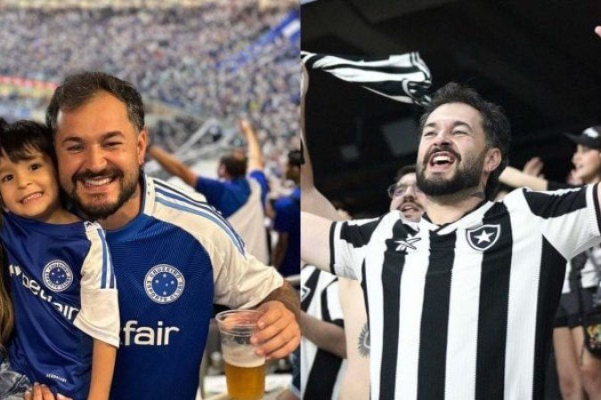 Felipe frequenta o Mineirão e o Estádio Nilton Santos - (crédito: Foto: Arquivo pessoal ) Felipe frequenta o Mineirão e o Estádio Nilton Santos - (crédito: Foto: Arquivo pessoal )