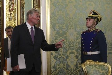 'Acreditamos que todos devem ser muito prudentes em suas declarações sobre o tema nuclear', declarou o porta-voz da presidência russa, Dmitri Peskov -  (crédito: EVGENIA NOVOZHENINA/POOL/AFP)