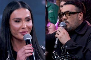 Gracyanne e Belo se alfinetam no 'Domingão' e fãs reagem; veja - (crédito: Reprodução/TV Globo) Gracyanne e Belo se alfinetam no 'Domingão' e fãs reagem; veja - (crédito: Reprodução/TV Globo)