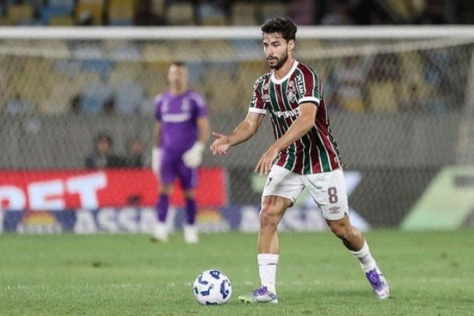 Martinelli comenta marca expressiva pelo Fluminense - (crédito: Foto: LUCAS MERÇON / FLUMINENSE F.C.) Martinelli comenta marca expressiva pelo Fluminense - (crédito: Foto: LUCAS MERÇON / FLUMINENSE F.C.)