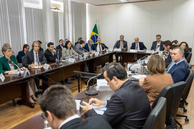 Alckmin e ministros das áreas envolvidas ouviram sugestões de representantes do setor de alimentos - (crédito: André Neiva) Alckmin e ministros das áreas envolvidas ouviram sugestões de representantes do setor de alimentos - (crédito: André Neiva)