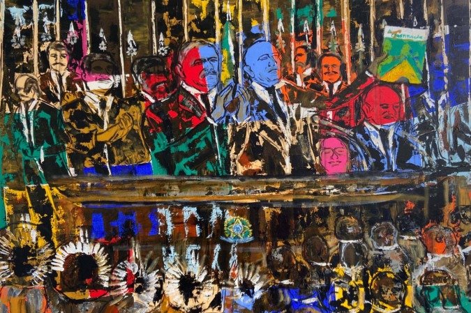 Pinturas de Betto Pereira são expostas no Espaço Cultural Ivandro Cunha Lima, no Senado Federal até o próximo sábado - (crédito: Divulgação) Pinturas de Betto Pereira são expostas no Espaço Cultural Ivandro Cunha Lima, no Senado Federal até o próximo sábado - (crédito: Divulgação)