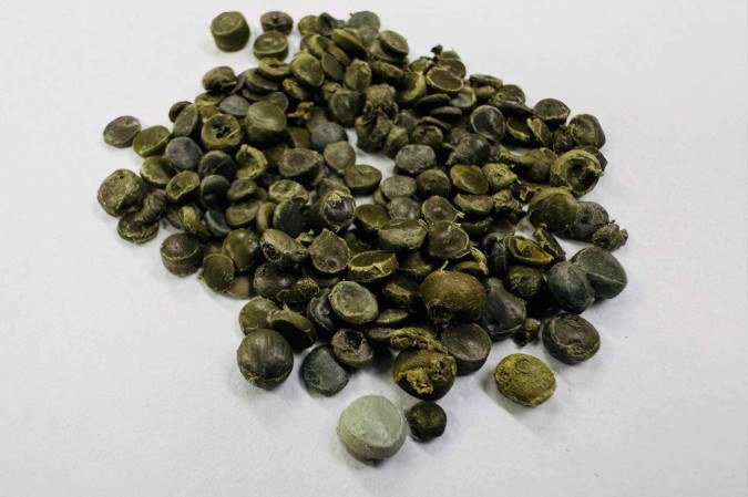 O plástico reciclado é triturado antes de ser misturado ao asfalto.