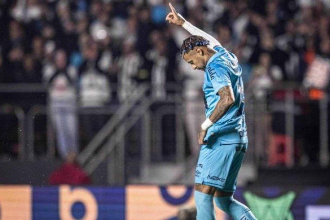 Neymar abriu e fechou o marcador no Morumbis - (crédito: Foto: Raul Baretta/Santos FC) Neymar abriu e fechou o marcador no Morumbis - (crédito: Foto: Raul Baretta/Santos FC)