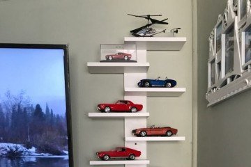 Prateleiras podem ser uma ótima opção em decorações com brinquedos -  (crédito: Reprodução/ Pinterest)