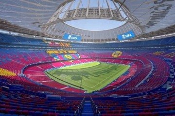 Barcelona mantém como prioridade fazer sua estreia no Campeonato Espanhol no Camp Nou -  (crédito: Foto: Divulgação/CampNou Updates Live)