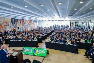 Presidente Lula durante 5ª Reunião Plenária do Conselho de Desenvolvimento Econômico Social Sustentável (CDESS), no Itamaraty
 
 -  (crédito: Ricardo Stuckert/PR)
