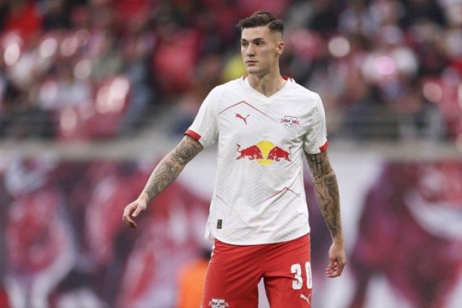Benjamin Sesko está na mira de grandes clubes da Premier League - (crédito: Foto: Maja Hitij/Getty Images) Benjamin Sesko está na mira de grandes clubes da Premier League - (crédito: Foto: Maja Hitij/Getty Images)