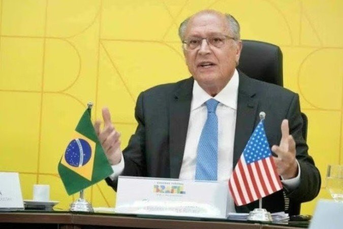 O encontro ocorreu em meio à tensão comercial e diplomática entre os dois países. Alckmin é um dos principais negociadores no tema das tarifas norte-americanas - 
