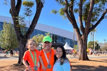 A família de Augusto adora uma boa corrida de rua: exemplo vem de casa