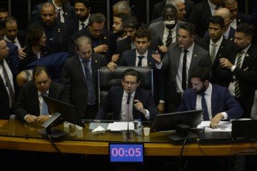  Tensão na Camara dos Deputados -  (crédito: Ed Alves/CB/D.A Press                                     )