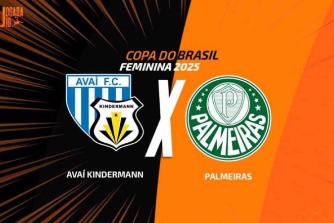 Avaí-Kindermann e Palmeiras se enfrentam pela terceira fase da Copa do Brasil Feminina - (crédito: Foto: Arte/Jogada10) Avaí-Kindermann e Palmeiras se enfrentam pela terceira fase da Copa do Brasil Feminina - (crédito: Foto: Arte/Jogada10)
