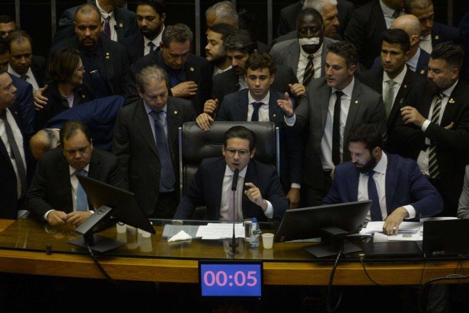 Tensão na Camara dos Deputados - (crédito: Ed Alves/CB/D.A Press ) Tensão na Camara dos Deputados - (crédito: Ed Alves/CB/D.A Press )