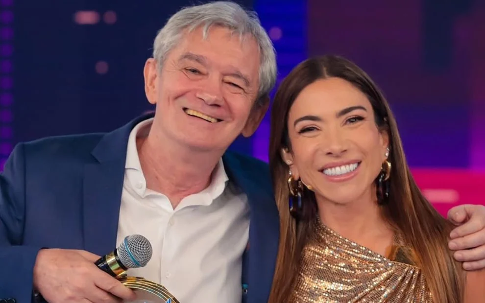 Serginho Groisman e Patrícia Abravanel -  (crédito: Reprodução/SBT)