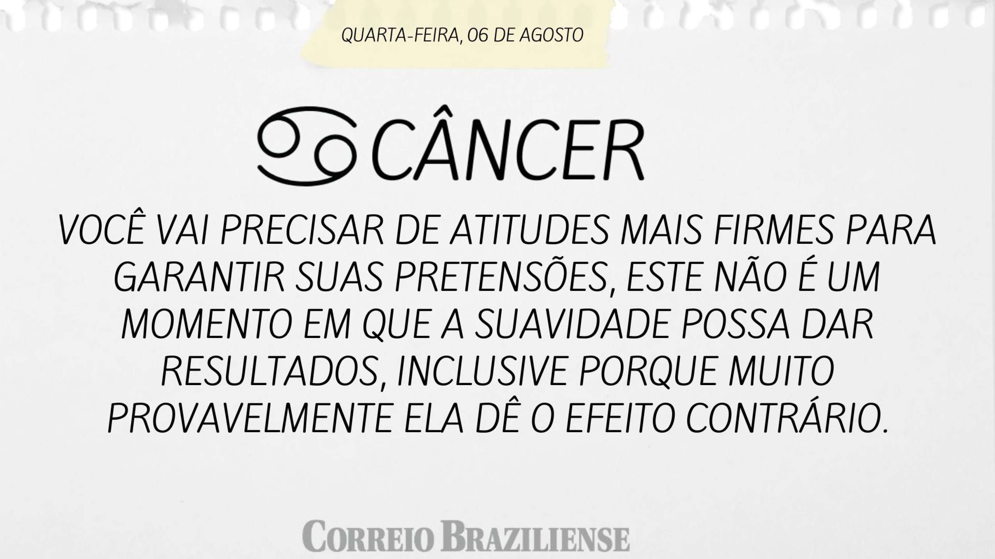 CÂNCER | 6 DE AGOSTO DE 2025